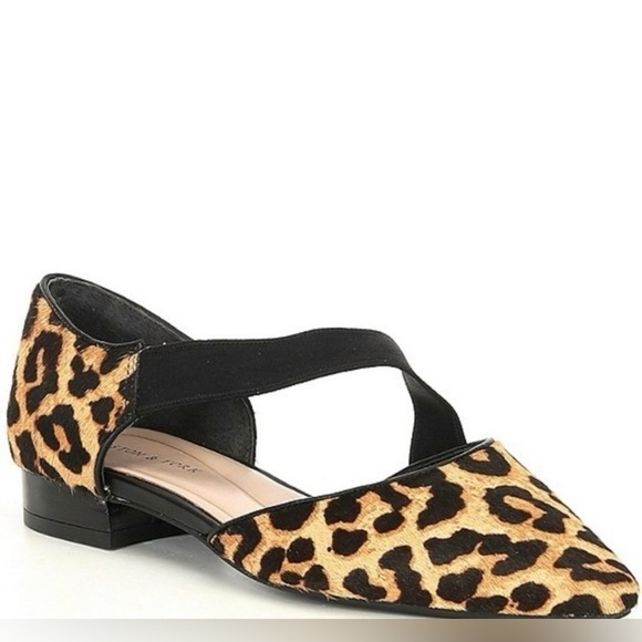 Asymmetrical Leopard Print Haircaff Preston &York Women’s Flat - Picture 1 of 8